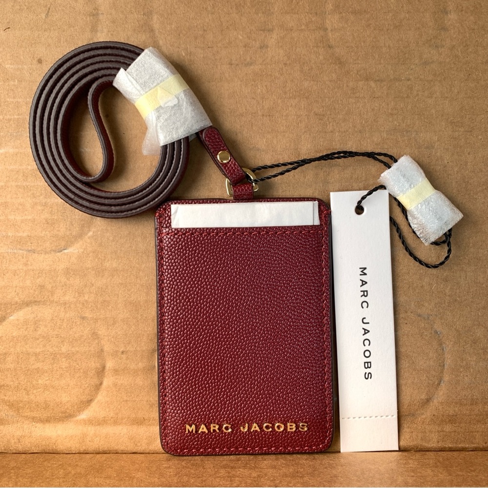 NWT Marc Jacobs Pomegranate ID/Credit Card/Lanyard/Badge Holder